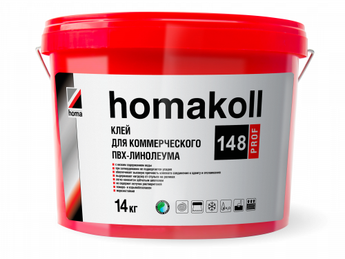 Adhesive for commercial PVC linoleum Homakoll 148 Prof